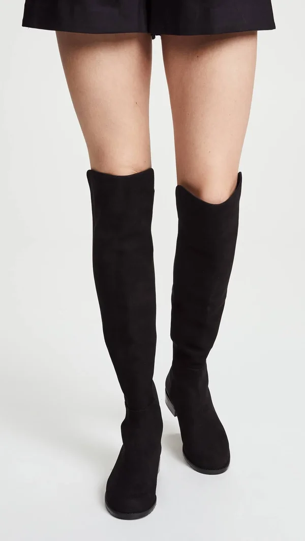 Stuart Weitzman Women's 5050 Suede Over-The-Knee Boot, Size: 10, Black
