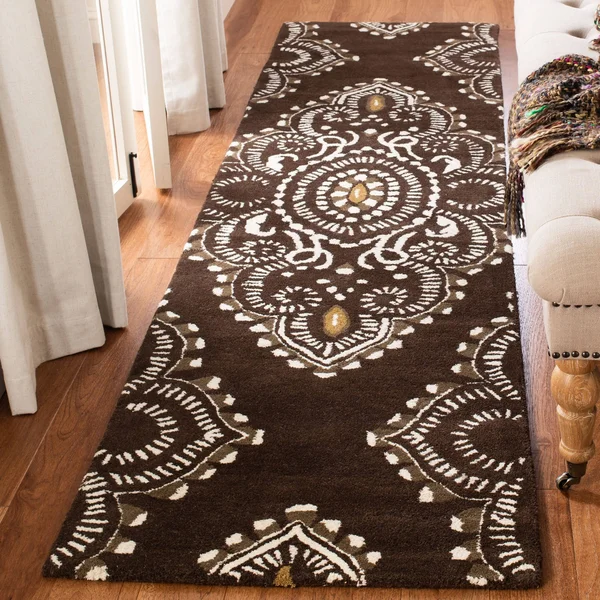 Safavieh Wyndham WYD372B Brown, Ivory Rug 2&3x22 x 9& Runner