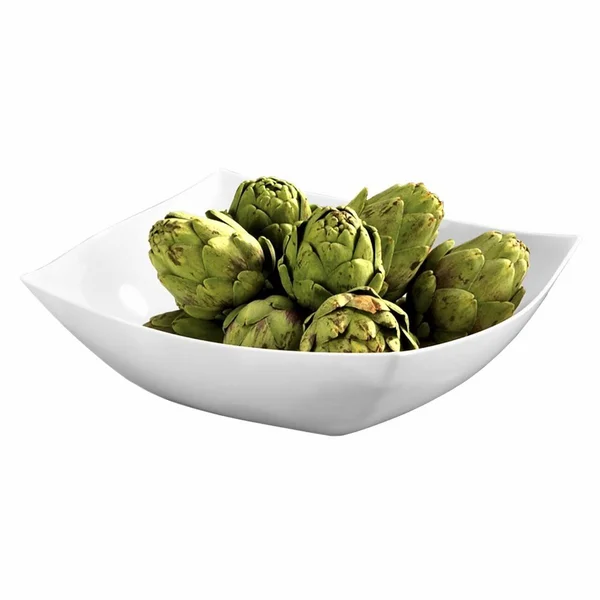 24 Bowls, 64 oz. White Curved Square Disposable Plastic Bowls