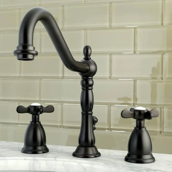 Kingston Brass KS1995BEX Widespread Lavatory Faucet, Oil Rubbed Bronze