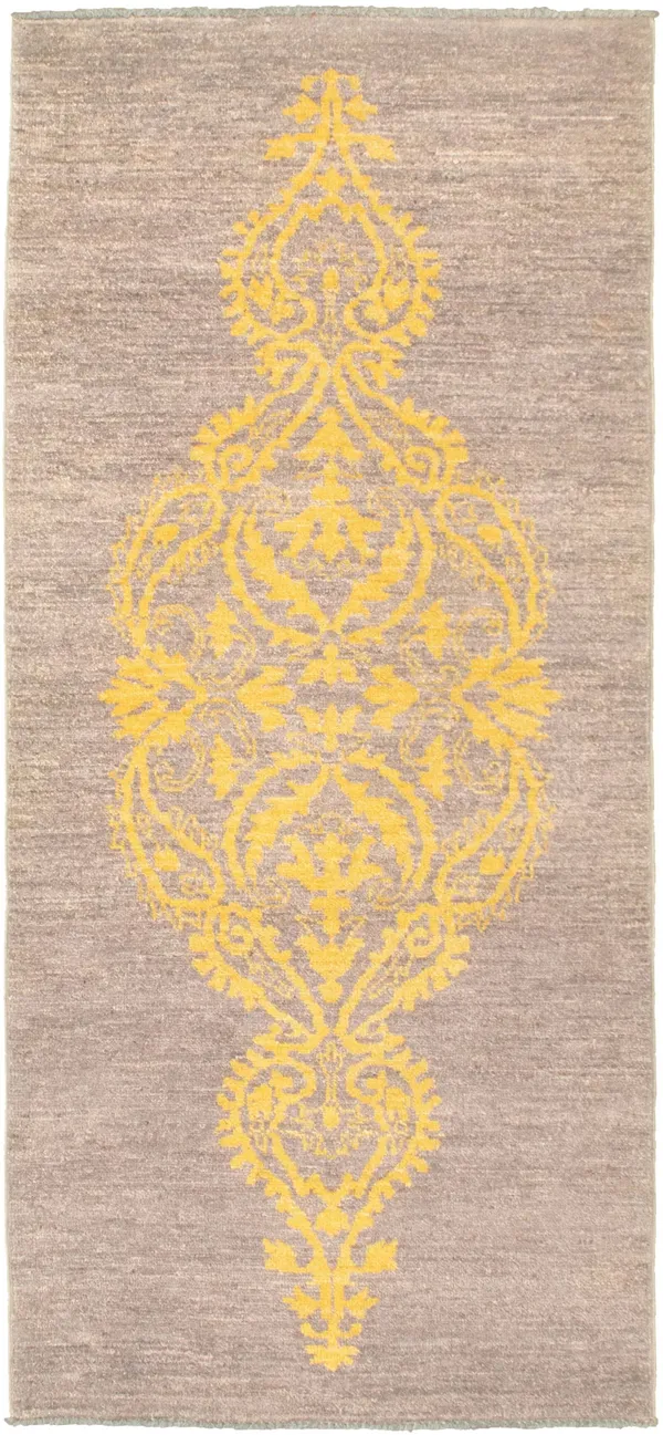 Hand-Knotted Signature Collection Dark Grey Rug 2&7x22 x 5&10x22