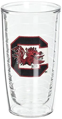 Tervis South Carolina University Emblem Tumbler Set of 4 16 oz Clear