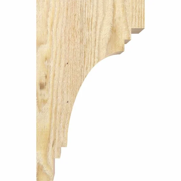6x22W x 12x22D x 24x22H Pescadero Rough Sawn Corbel, Douglas Fir