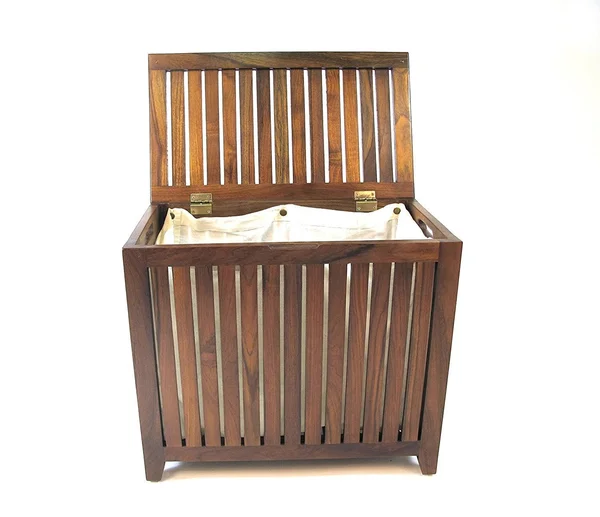 Redmon Genuine Teak Bench Hamper