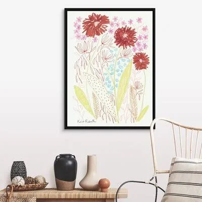 Water Each Day by Kait Roberts - Print on Canvas Winston Porter Format: Black Framed Canvas - Size: 42x22 H x 32x22 W x 1.75x22 D