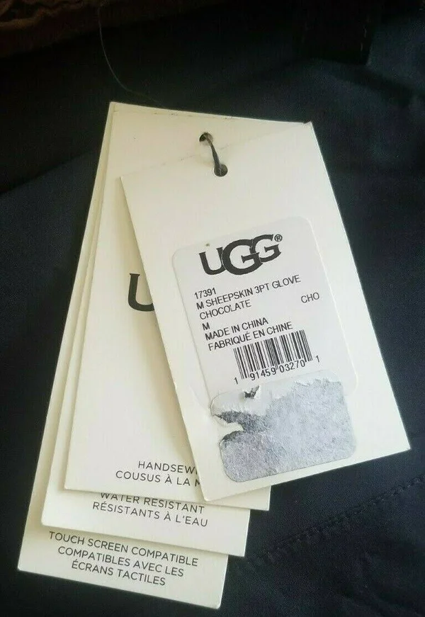 Ugg Men's Shearling 3pt Glove Sheepskin in Chocolate - Size M