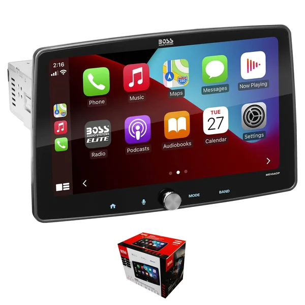 Boss Audio - 10.1x22 Android Auto and Apple CarPlay Car Multimedia Receiver - Black BE10ACP