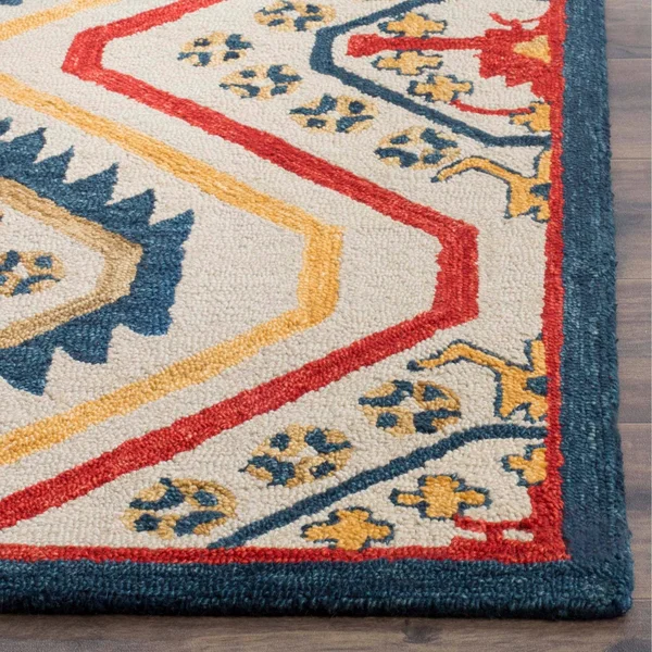 Safavieh Aspen APN701A 2&3x22 x 7&0x22 Runner Ivory, Multi Area Rug