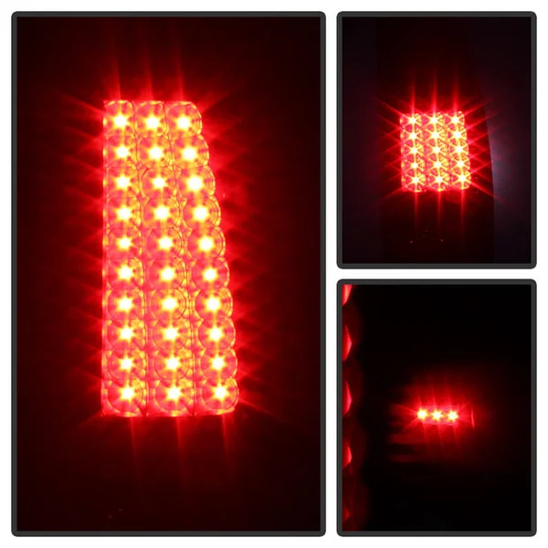 Xtune Chevy Silverado 1500/2500/3500 99-02 LED Tail Lights Black Smoke ALT-ON-CS99-LED-BSM