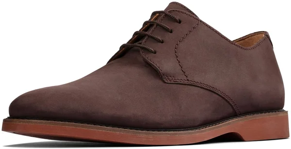 Clarks Atticus Lace Men's Shoes Dark Brown Suede : 8 D