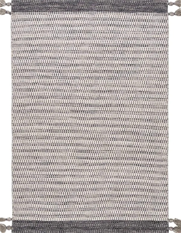 nuLOOM Jenson Tassel Grey 7& 6x22 x 9& 6x22 Area Rug