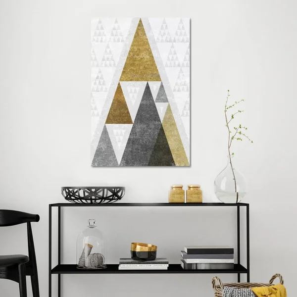 Michael Mullan Canvas Prints - Mod Triangles III.B ( Decorative Elements > Patterns > Geometric Patterns art)