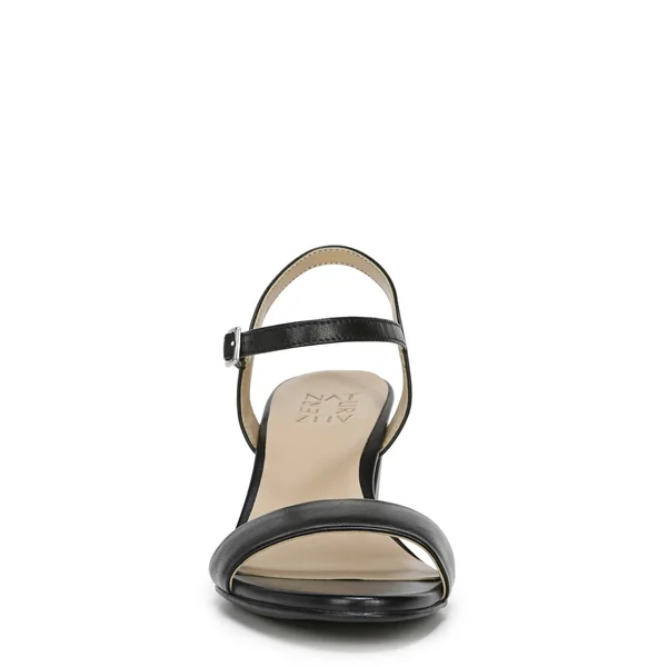 Naturalizer Bristol Ankle Strap Sandals - Black Smooth