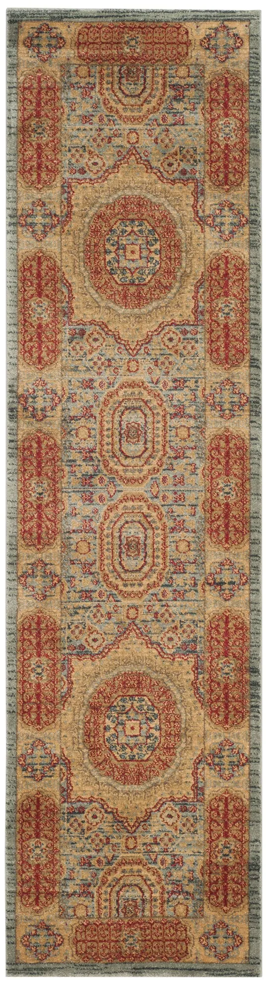 Safavieh Mahal MAH622C Navy - Red Rug 2&2x22 x 8& Runner
