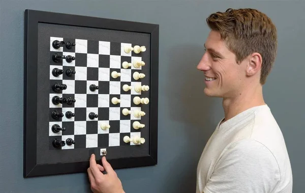 Home Magnetics Magnetic Wall Chess Set