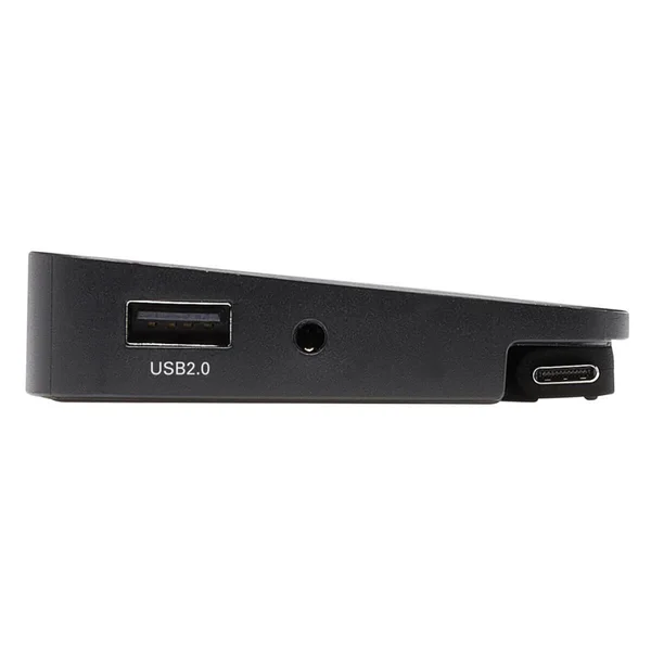 Tripp Lite Triple-Monitor USB C Dock USB C Docking Station with 4K HDMI & DisplayPort - VGA with USB-A/C, GbE, 100W PD, Black