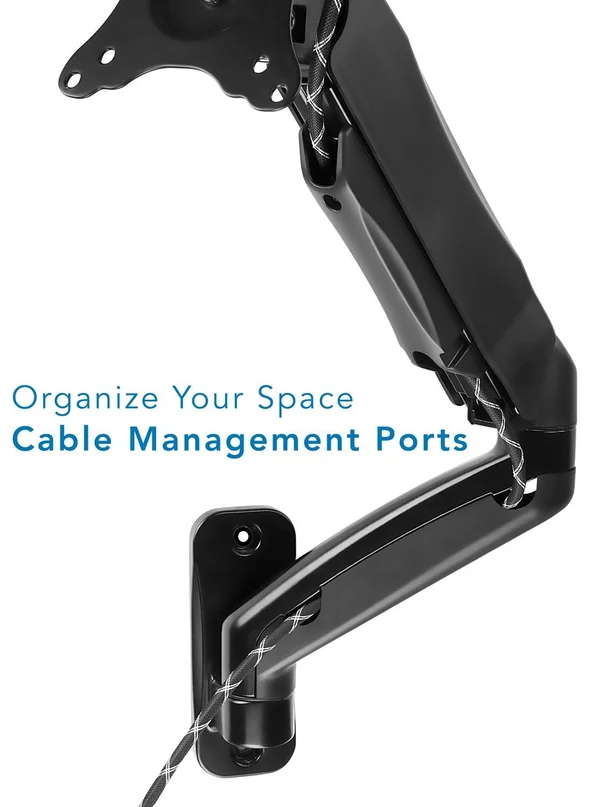 Single Monitor Wall Mount Arm, MI-765, Mount It!