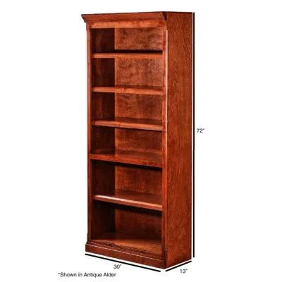 Calixta Standard Bookcase Darby Home Co Color: Spice, Size: (4 Shelves) 48x22 H x 30x22 W x 13x22 D