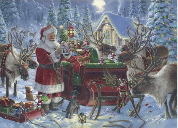 Ravensburger Packing The Sleigh - 1000 Piece Puzzle
