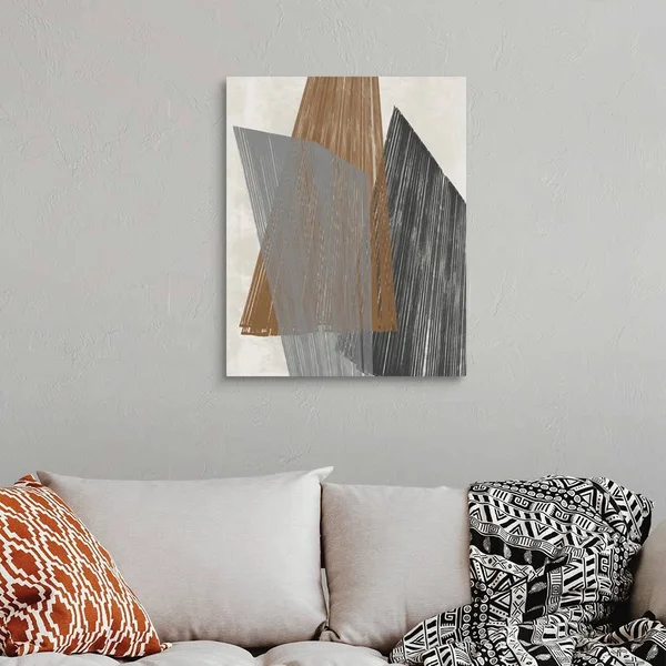Triangle Stripes I, Canvas Wall Art, 24x30, Great Big Canvas