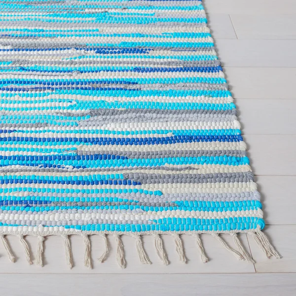 Safavieh Rag Rug RAR129R Red, Multi Rug 6& x 6& Round