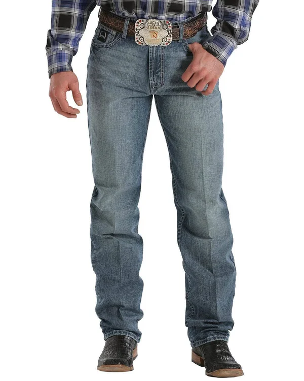 Cinch Men's Black Label 2.0 Medium Stonewash Jeans