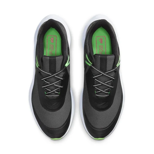 Men's Nike Quest 3 Shield Running Shoe - Black/Green - Size 10.5