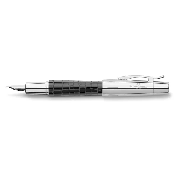 Faber Castell E-Motion Croco Black Fountain Pen