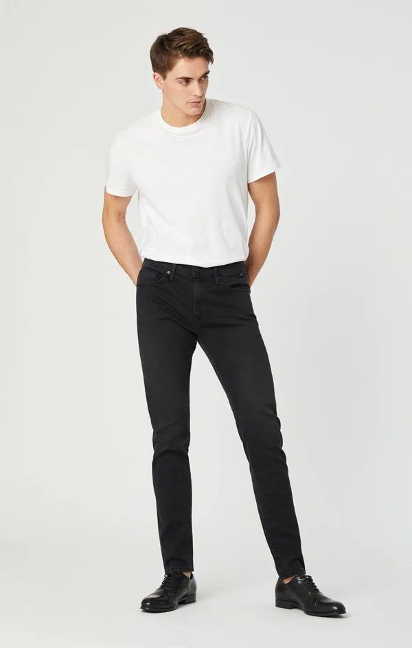 Mavi Men's James Skinny in Smoke Supermove, Men's Jeans