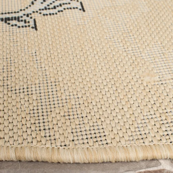 Safavieh Courtyard Area Rug CY7926 Creme, Black, 8& x 11&