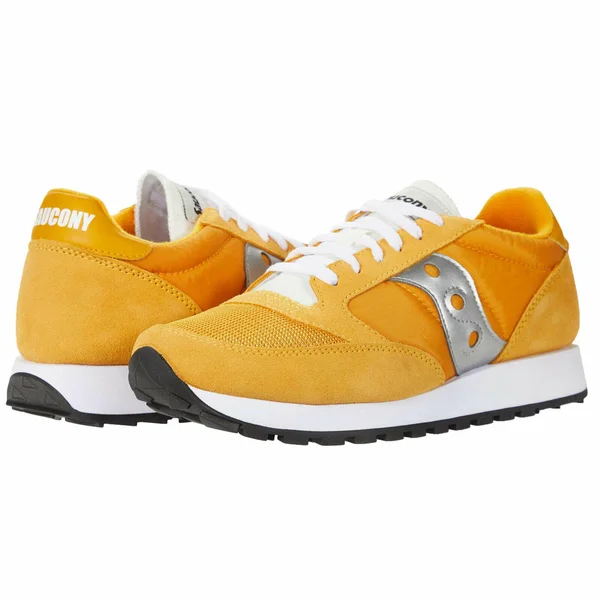 SAUCONY-JAZZ Original Vintage Shoe Men Yellow/White/Silver, 9.5