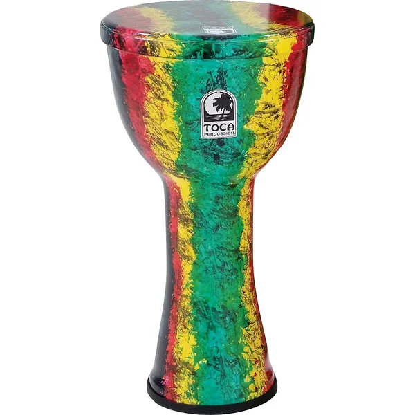 Toca Freestyle Lightweight Djembe Drum 10 in. Rasta