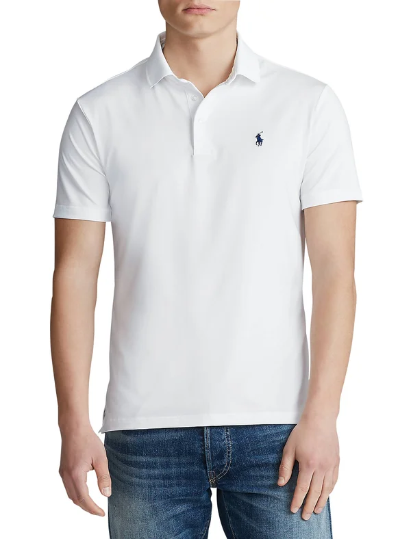 Polo Ralph Lauren Men's Big & Tall Classic Fit Performance Polo - Pure White