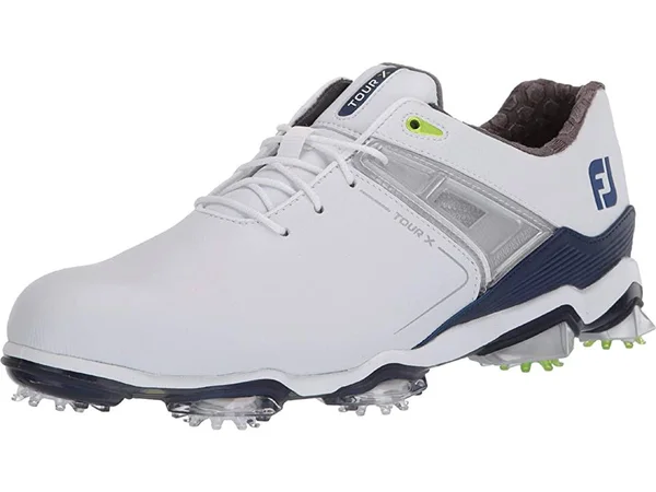 FootJoy Men's Tour x Golf Shoes Size 10.5, White/Navy/Lime