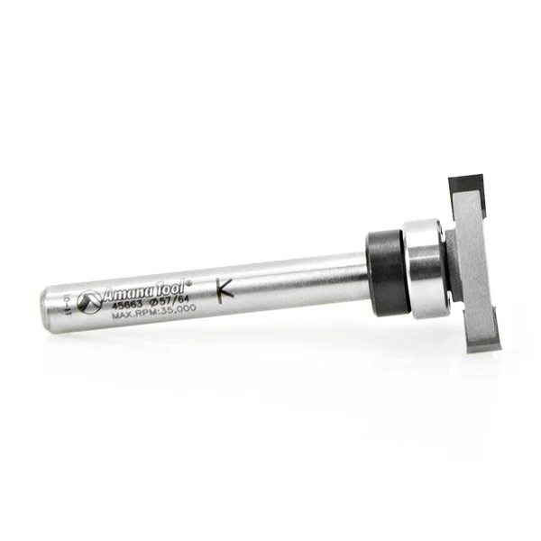 Amana 45663 Carbide Tipped Flooring Straight Dedicated Cutter .894 D x 4.5mm CH x 1/4x22