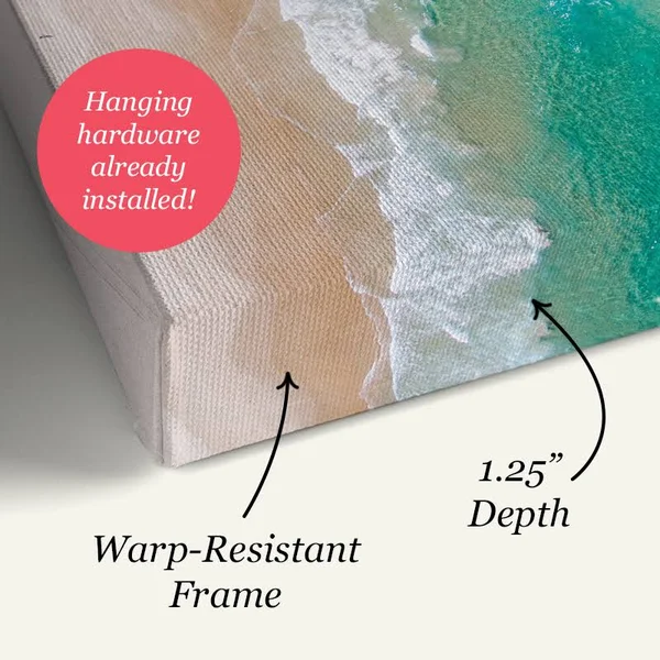 Waters Edge I, Large Solid-Faced Canvas Wall Art Print, Great Big Canvas