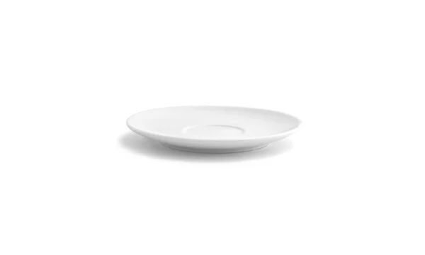 Front of The House DBB003WHP23 Spiral 6x22 White Round Porcelain Bouillon, Cream Soup Saucer - 12/Case