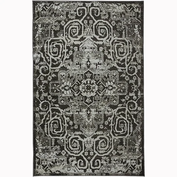 Mohawk Home 9' x 12' Prismatic Horatio Area Rug in Black