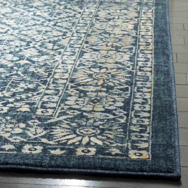 Safavieh Evoke EVK511A 2&0x22 x 12&0x22 Runner Navy, Gold Area Rug