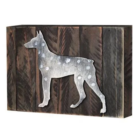 Millwood Pines Dog Art Wall Decor, Size: 18 inch x 12 inch, Brown