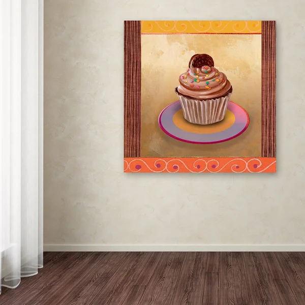 Trademark Fine Art Fiona Stokes-Gilbert-ALI 'Chocolate Delight' Canvas Art, Size: Small, White