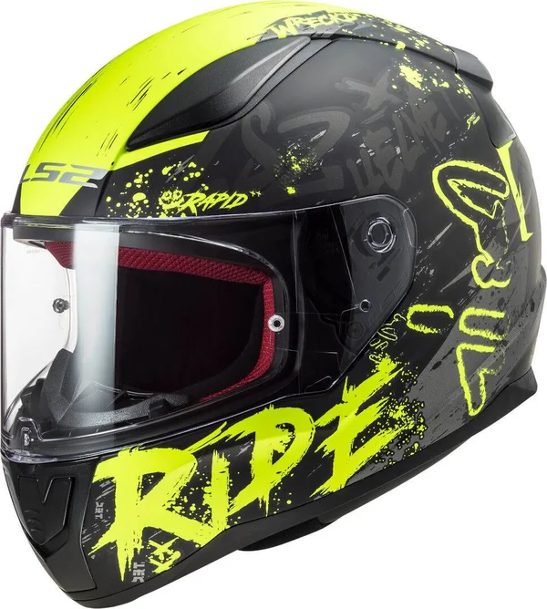 LS2 FF353 Rapid Naughty Helmet, black-yellow, Size L