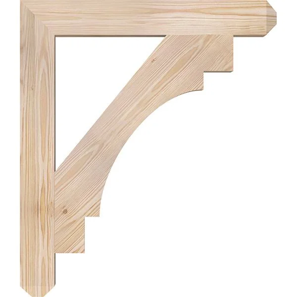 3 1/2x22W x 26x22D x 30x22H Merced Craftsman Smooth BRACKET, Douglas Fir