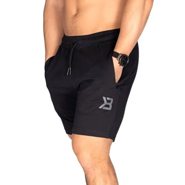 Better Bodies, Men's Tapered Sweatshorts in Black Size M