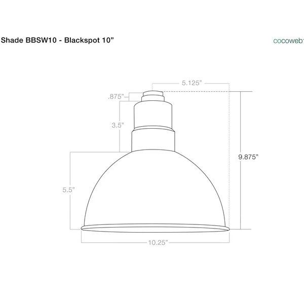 Cocoweb Blackspot 1 Light LED Cone Pendant Size: 48x22 H x 10x22 W x 10x22 D - Finish: Cherry Red/Black