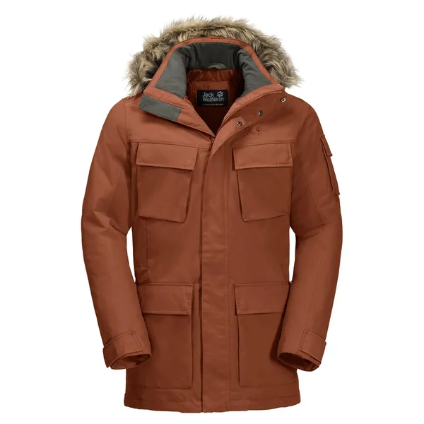 Jack Wolfskin Glacier Canyon Parka Men Copper