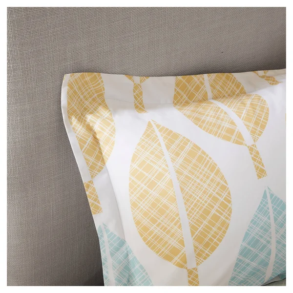 Madison Park Central Park Complete Comforter Set Yellow/Aqua King - 12 x 18 inches