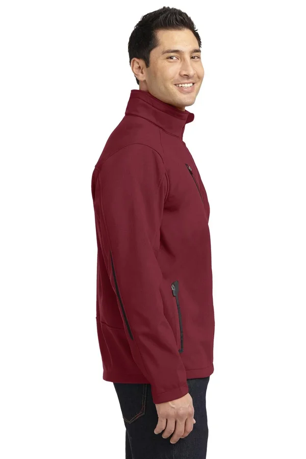 Port Authority J324 Welded Soft Shell Jacket - Garnet - L
