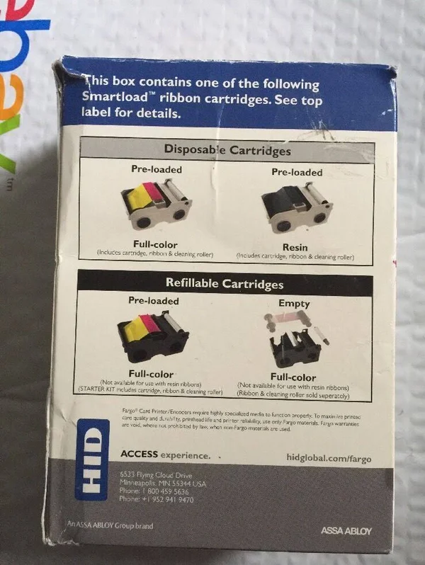 Fargo Ribbon Cartridge - YMCKOK 44240