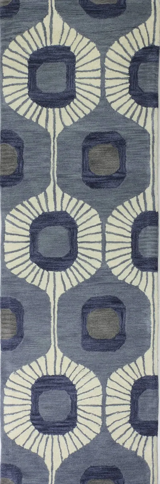 Bashian Chelsea ST103 Runner Rug, 2&6x22 x 8& - Light Blue